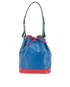 Noe Bucket Bag, &pound;595, Handbags, Blue, Leather, Front view